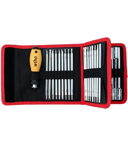 Amazon.com: Wiha 28187 ESD Safe Drive-Loc VI Wallet Set, 32 Piece